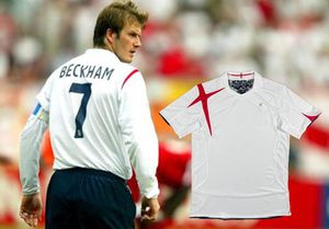 Top Tayland A +++ 2006 İngiltere Retro Futbol Formaları / Beckham Homeaway / 08owen / Rooney / Gerrard / Terry / Campbell / Gömlek / Lampard / Scholes / Uzun Kollu Futbol Eğitimi Üniforması