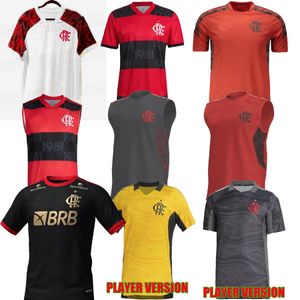 21 22 flamengo futbol forması 2021 2022 ÜÇÜNCÜ DEPO SİYAH GUERRERO DIEGO VINICIUS JR Formalar GABRIEL B deplasmanda yetişkin kaleci oyuncusu versiyon gömlekleri