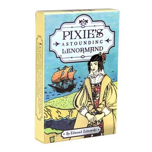 Pixie's surpreendente Lenormand Tarot Card Plataforma Amarelo Amarelo Amarelo A partir dos jogos Waite Amor Oracles Divinate Unique Brinquedo