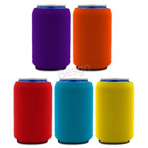 Bebida de cor sólida Beber Cerveja Capa de Cerveja Neoprene Cerveja Cooler Cooler Insuladores Neoprene Beverage Beer Coolers Koozies Garrafas Manga BH4616 TQQ