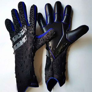 new latex goalkeeper gloves, no finger guards, thickened football goalkeeper gloves, professional football goalkeeper glove