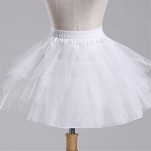 White Petticoat for Girls Crinoline Underskirt Flower Girl Prom Ball Gown Dress Puffy Skirt Jupon