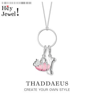 Collana con ciondoli Osso di cane, 2020 Fascino moda primavera Gioielli carini Europa 925 Bijoux in argento sterling Regalo per animali domestici per donne Ragazze Q0531