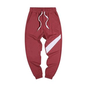 Erkek Joggers Pantolon Sonbahar Erkekler Kanca Spor İpli Rahat Eşofman Sweatpants Pantolon Siyah Beyaz Mektup Tasarımcı Jogging Pantolon