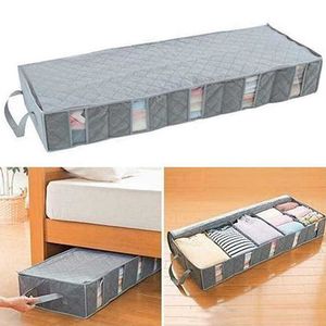 Wholesale under bed organizer for sale - Group buy Shoes Box Duvet Storage Bag Clothes Closet Organizer Under Bed Large Container Long term Storage T200319
