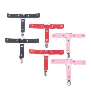 Belts 1 Pc Women Punk Heart Sexy PU Leather Garter Belt Harajuku Elasticity Body Tight Suspender Leg Harness Bondage