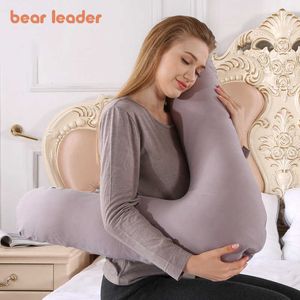 Bear Leader Graviditet Kvinnor Sova V-formad kudde Mode Waist Neck Support Bomull Kudde Bodding Body Maternity Tillbehör 210708