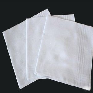 DHL-freier Großhandel weiße Taschentuch männliche Tabelle Satin-Hankertuch-Tuch-Square-Strick-Sweat-saugfähiges Waschentuch für Baby-Erwachsene-070504