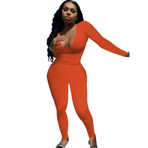 Nowe kobiety solidne dresy jesienne stroje zimowe długie rękawowe bluza na szyję top+legginsy Zestaw dwóch kawałków Plus Size 2x Casual Black Sports Suits Stuis 5619