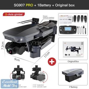 SG907 PRO 4K-DH Dual Camera 5G FPV Drone, 50x Zoom, 2 Axis Gimbal Anti-Shake, Borstlös Motor, GPS Optisk Flödesposition, Smart Follow, 3-2