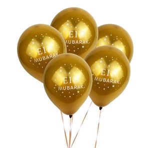 Forniture per feste Palloncino Mubarak Palloncini Happy Eid Decorazioni per l'anno islamico Ramadan Festival musulmano Forniture per la decorazione Home Outdoor RH4450