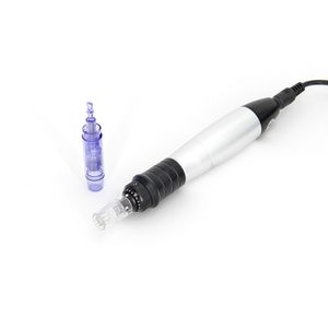 Dermapen kabelloses Mikronadel-Stift-Mesotherapie-Gerät für die häusliche Hautpflege mit 50 Ersatzkartuschen mit 12 Nadeln. Kostenlose Lieferung