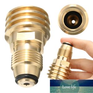 1PC ProPane Gas Adapter Konverterar POL LP Tank Service Ventil till QCC1 / Type1 Outlet Brass Adapter Fabrikspris Expert Design Kvalitet Senaste Style Original Status