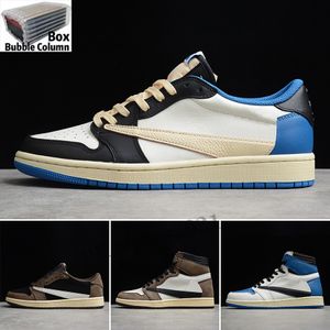 1s Top Quality 1 High OG Low Basketball Shoes Military Blue Shoe Fashion Men Women Trainers Sports Sneakers 36-46