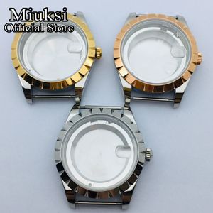 39mm Watch Case Sapphire Glass Case Fit ETA 2836, Miyota 8205 8215 821a, Mingzhu DG 2813 3804, Seagull ST1612 Rörelse
