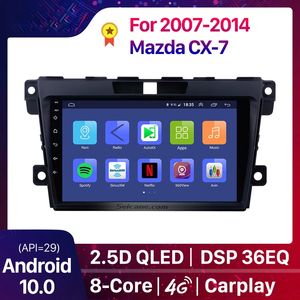 2din DSP 안 드 로이드 10.0 자동차 DVD GPS 네비게이션 라디오 멀티미디어 플레이어 2007-2014 Mazda CX-7 CX7