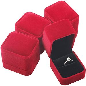 Fashion Jewelry Box Ring Earrings Pendant Jewelry Collection Organizer Holder Wedding Engagement Gift Packing Box Cases