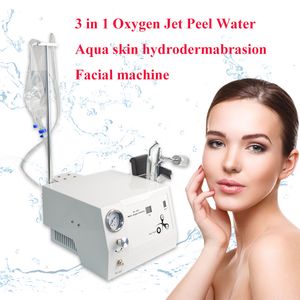 Su oksijen jet hidroderermabrazyon mikrodermabrazyon hydra dermabrazyon makinesi peel derin temizlik cilt bakımı 3 in 1 spa ekipmanları
