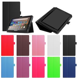 Flip Folio Pu Кожаная стенд Бизнес Антифлянный шок-защитный корпус для Amazon Kindle Fire7 Fire8 Fire10 HD7 HD8 HD10 Plus HD 7 8 10 10 10