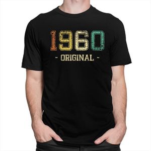 Homens camisetas Vintage clássico 1960 camisa homens manga curta de algodão macio 60 anos velho t-shirt O-pescoço cópia 60th aniversário tshirt tshirt tee tops