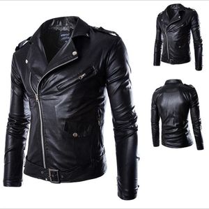 أزياء رجالية الفراء فو Jaket الرجال Chaqueta Cuero Hombre Veste Cuir Homme Erkek Deri Mont Jaqueta دي كورو Masculino Chaquetas معطف موتو دقيقة