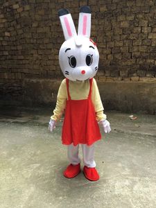 Easter Rabbit Girls Mascot Costume Halloween Christmas Fancy Party Cartoon Character Outfit Suit Adult Women Men Dress Carnival Unisex Adults