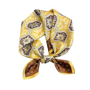 Hair Scarf Women Handkerchief Head Bandana 100% Pure Silk Scarves Luxury Brand Summer Beach Shawls Wraps Foulard 2021