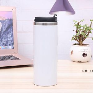 Yeni 420 ml Çift Duvar Paslanmaz Çelik Süblimasyon Kahve Kupa Vakum Yalıtımlı Sıska Tumbler Kapaklı Özel Seaway RRF12341