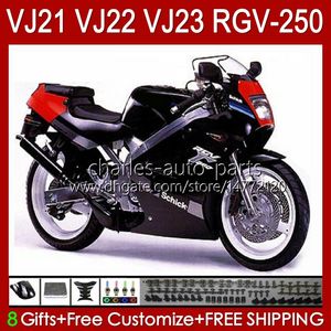 Тело для Suzuki RGV250 Black Glossy SAPC VJ22 RGV-250 Paren 1990 1991 1992 1993 1994 1995 1996 20HCC.44 RVG250 VJ 22 RGVT-250 RGVT RGV 250CC 250 CC 90 91 92 93 94 95 96