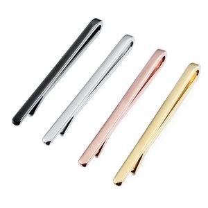 Mini 4PCS / Set Clips Clamp Tie Bar Högkvalitativ enkel Slips Pin för Mens Shirt