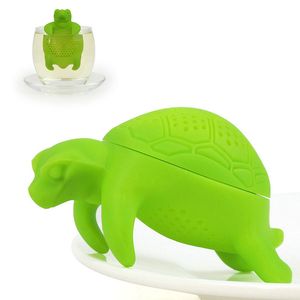 Creative Life Tortoise Design Silicone Tea Strainer Infusor Reutilizável Filtro de Coador de Tea Filtro Empty Tea Bags Acessório de Cozinha