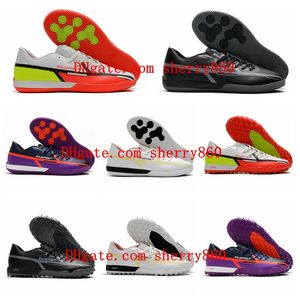 Erkek Yüksek Üst Futbol Ayakkabıları Reaksiyonu Phantom GT2 Pro IC TF Cleats Kırmızı Futbol Çizmeler Kapalı Çim Scarpe Calcio Chuteiras de Futebol