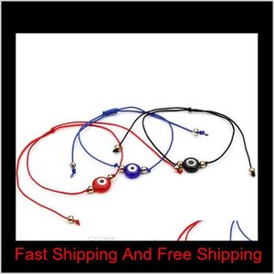 20 Stück/Lot Lucky String Evil Eye Lucky Red Cord Verstellbares Armband DIY Schmuck Ajzqp Jlaez