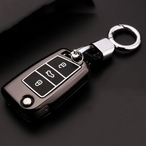 Zinc alloy+Luminous Car Remote Key Case Cover For Octavia 2 3 A5 Kodiaq Karoq Fabia Superb 1 2 3 A7 Rapid Accessories