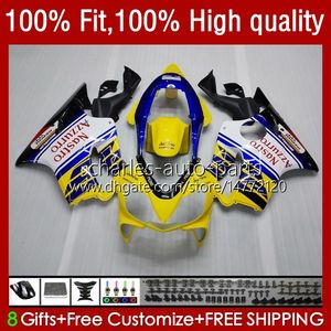 Corpo stampo ad iniezione per HONDA CBR 600F4i 600CC 600 F4i FS CC F4 i 04-07 55No.87 CBR600F4i CBR600FS 2004 2005 2006 2007 CBR600 F4i 04 05 06 07 Kit carenature OEM giallo lucido