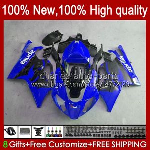 Moto Fairings For Aprilia RSV1000R Mille RV60 RSV-1000 RSV1000 R RR 04 05 06 Bodywork 11No.44 RSV1000RR RSV 1000 R 1000R 1000RR 2004 2005 2006 Bodys Kit blue black stock
