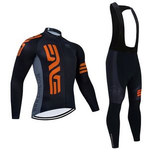 NUOVA GIACCA DA CICLISMO Arancione Nero Pantaloni da bici 3D Indossare Ropa Ciclismo bagnato UOMO BICICLETTA Jersey Maillot Bottoms