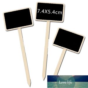 10pc Swooden Garden Plant Sign T-Typ Nursery Markörer Små Blackboard Flower Pots Seedling Etiketter Bricka Dekoration Mark Tools Fabrikspris Expert Design Kvalitet