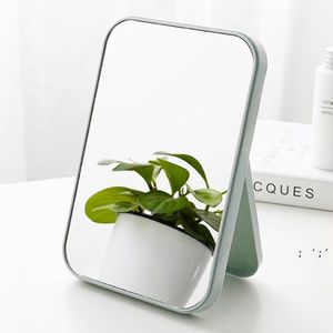 NEWFolding Portable Square Cosmetic Princess Mirror HD Make Up Mirror Desktop Colorful Single Sided Large Makeup Mirror Women Travel RRE1174