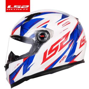 LS2 FF358フルフェイスオートバイヘルメット高品質LS2ブラジルフラグコンデンサCasque Moto Helm Eceが承認されていないポンプ
