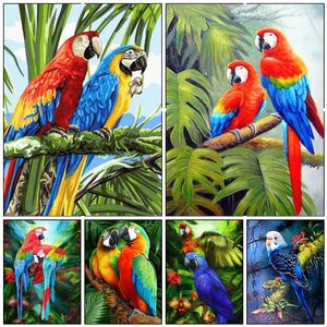 Wholesale 5d diamond painting square drill resale online - 5D DIY Diamond Embroidery Bird Mosaic Parrot Cross Stitch Full Drill Square Round Diamond Painting Animals Home Decoration Gift