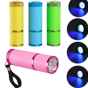 Hot Mini UV LED-lampa Torktumlare för gel Nails Flashlight Portability Machine Nail Art Tools FHL457-WLL