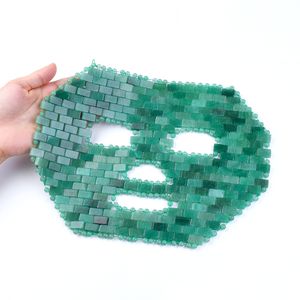 Natürliche Jade-Gesichtsmaske für Schönheit, Hautpflege, Anti-Aging, Entfernung von Augenringen, Rosenquarz-Gesichtsmaske, Jade, Gua Sha, Jade-Augenmaske