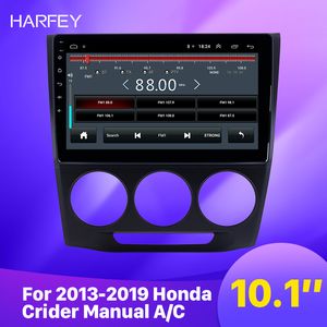 Lettore radio GPS per auto dvd Android da 10,1 pollici per Honda Crider 2013-2019 Manuale A/C con supporto touchscreen HD Carplay TPMS