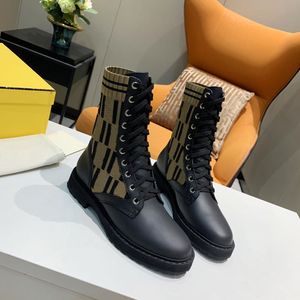 High quality Luxury F letter knitting sexy women's boots designer fashion outdoor classic Ankle boot socks shoes flat breathable elastic Short shoe