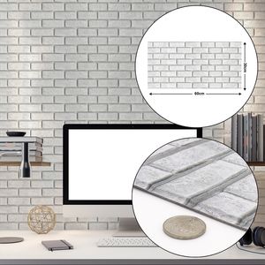 Autocollants muraux 3D bricolage brique pierre auto-adhésif imperméable papier peint décor à la maison cuisine salle de bains salon autocollant rénovation 30x60 CM