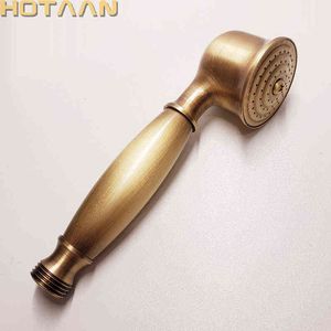 Retail & wholesale solid copper antique brass handheld shower luxury batnroom Hand Shower Head YT-5175 H1209