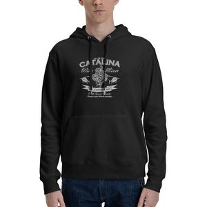 Hoodies dos homens moletom Catalina Misturador de vinho Moletom Casual Camisola de bolso com capuz