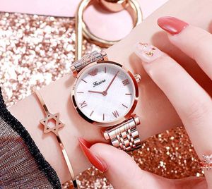 Faxina Brand Pure Love Color Simple Bling Womens Watches 30MM Diameter Quartz Watch 6MM Thin Dial Female Wristwatches Good Gift for Lady