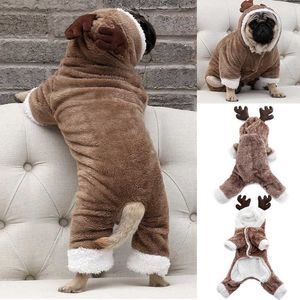 Winter Warm Small Dog Hoodie Coat Fleece Cute Pet Clothes for Chihuahua Sweatshirt Puppy Cat Pullover Dogs Costumes Clothing 211007